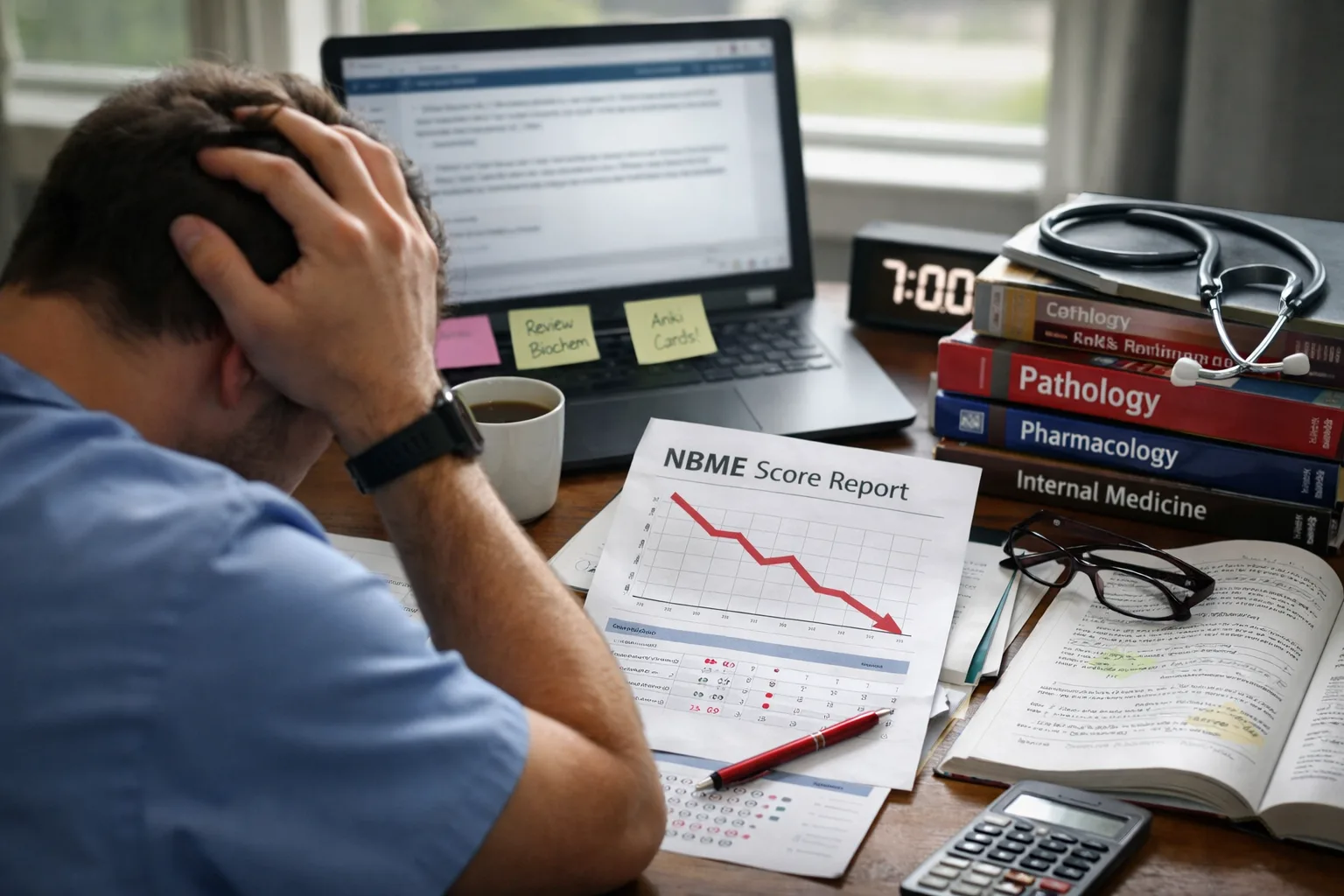 Score Drop After an NBME: The 7 Most Common Reasons (and what to do next week)