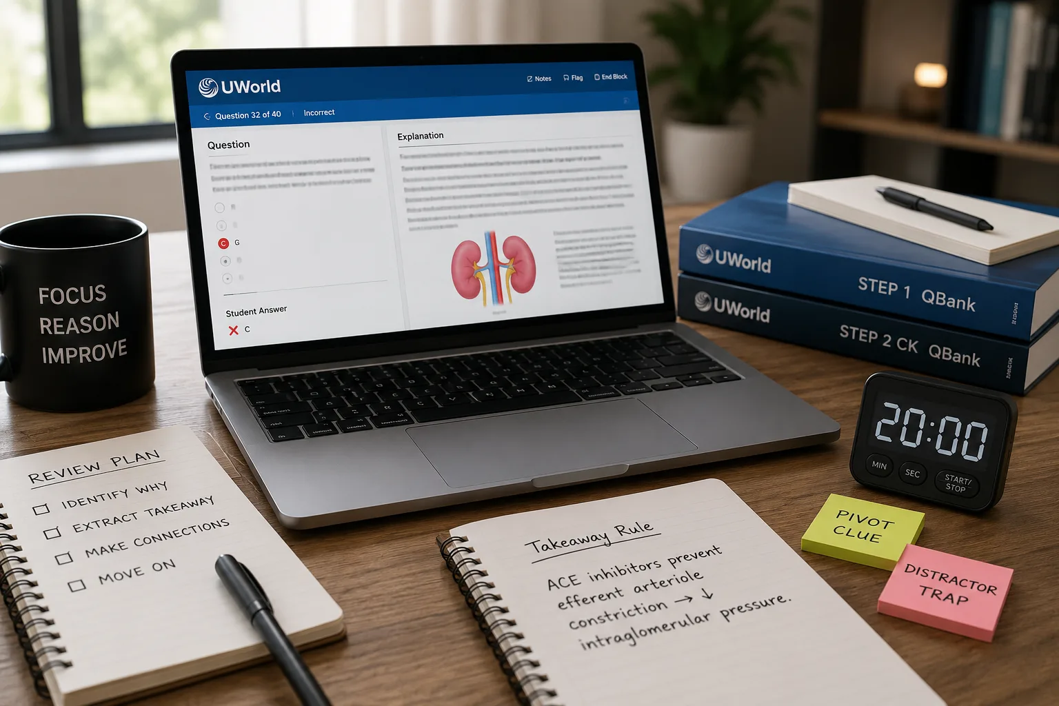 How to Review UWorld Blocks Faster Without Missing Why You Got Questions Wrong