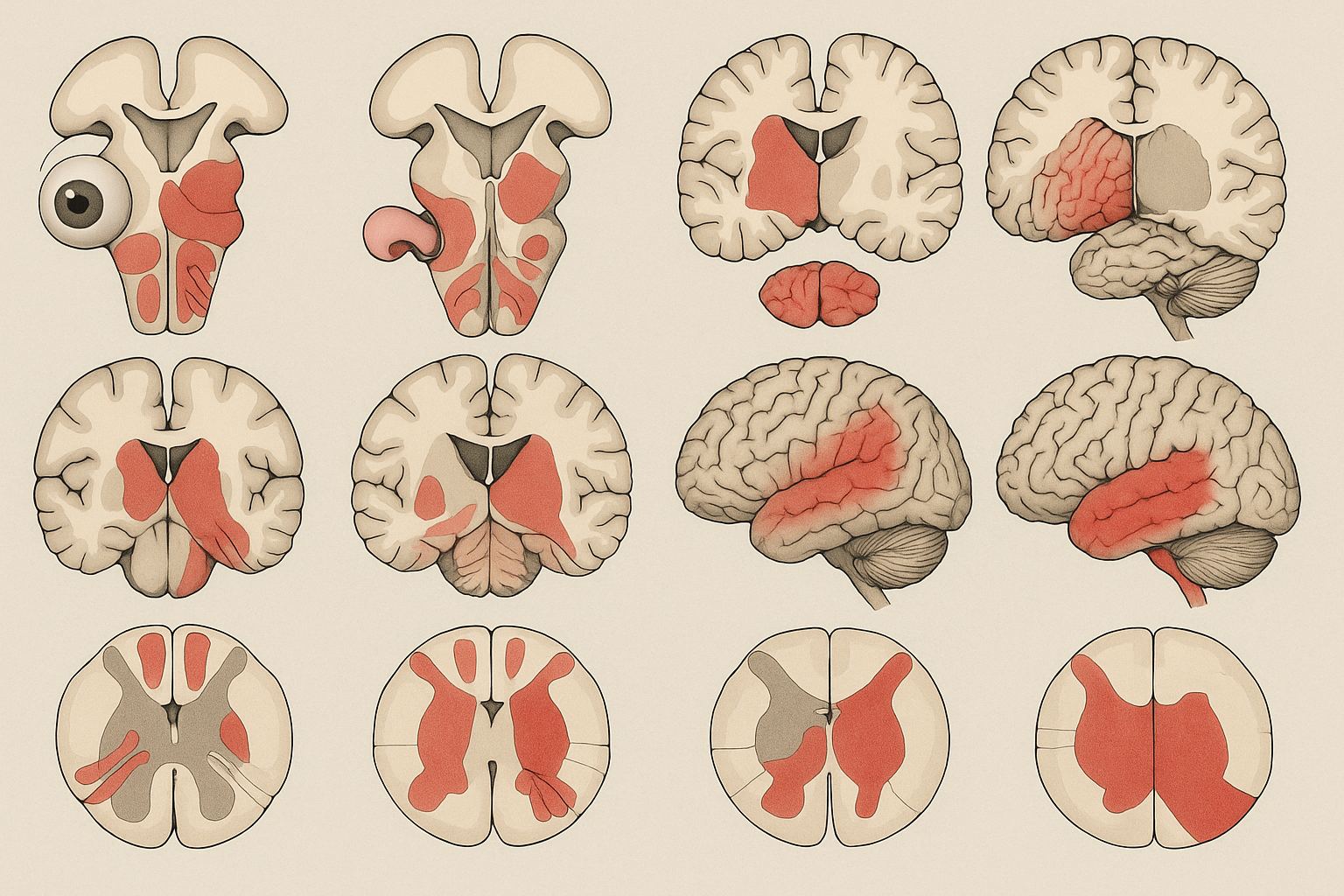 Neuroanatomy for Step 1: The 12 Lesions You Must Localize