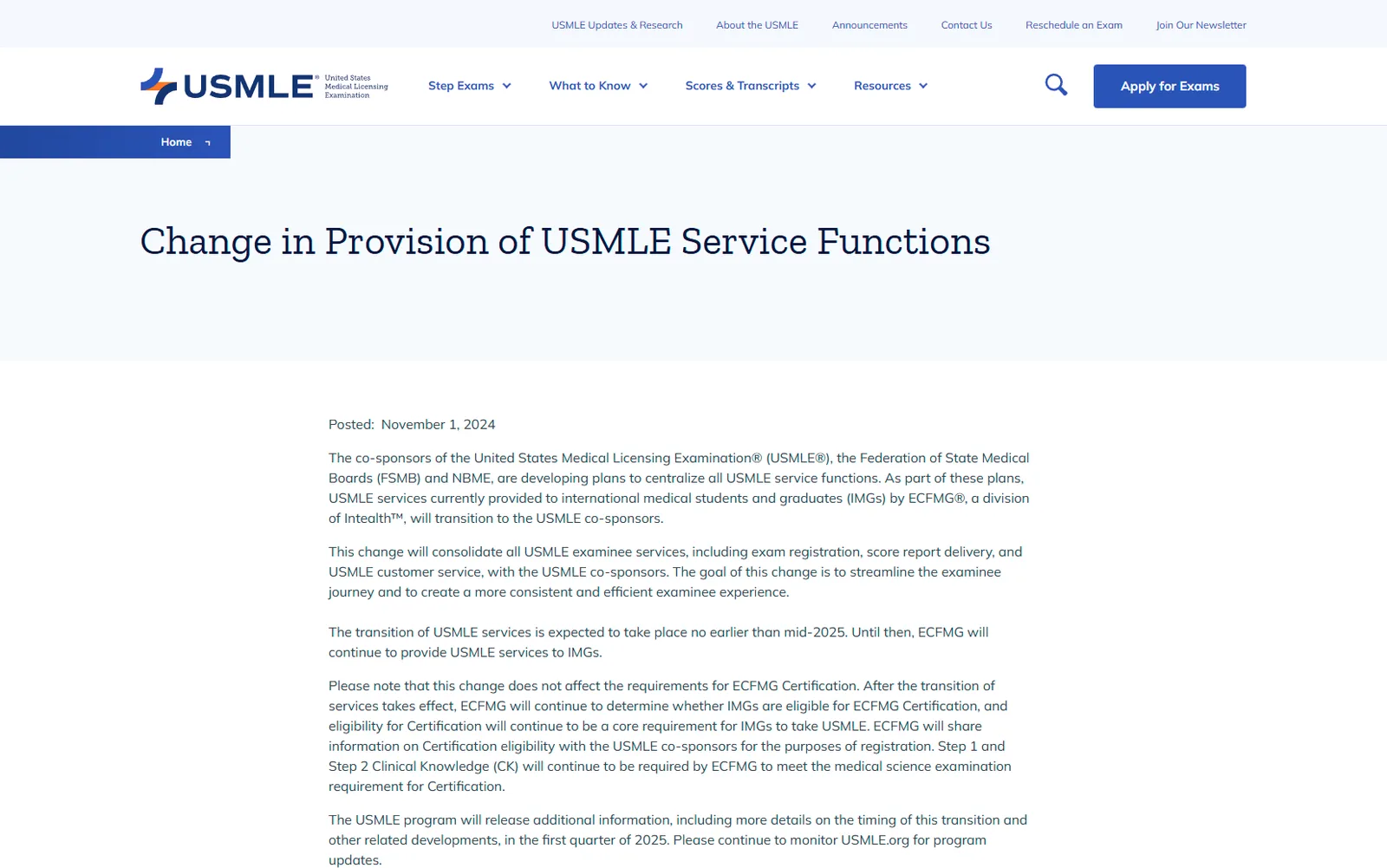 How the 2026 USMLE Service Transition Reshapes ECFMG Certification for IMGs